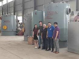 意大利沙子烘干客戶到場(chǎng)